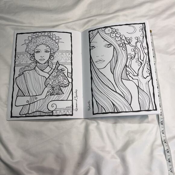 The Journey Coloring Book Adrienne Trafford Schiffer 46 Drawings Unused - Picture 4 of 5